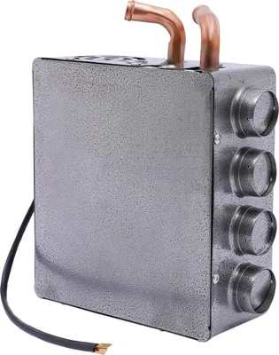 Image de Chauffage pour voiture 12 V - Chauffage électrique - Chauffage rapide - Économie d'énergie - Pour voiture/camion/camping-car - 28 × 23 × 10 cm - Gris