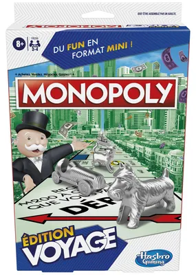 Image de Hasbro Gaming, Monopoly Compact, à partir de 6 ans