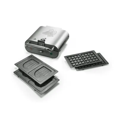 Zdjęcie produktu dla Gofrownica Senya SandwichMaker, gofrownica 2 w 1 Silver Duo 800W