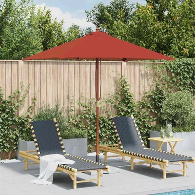 Obrázok produktu pre vidaXL Slnečník s drevenou tyčou 150x200 cm terakota