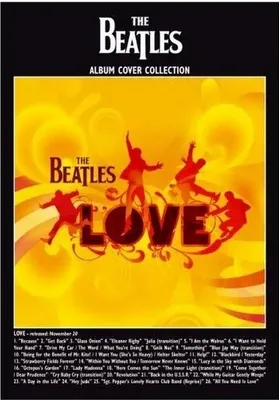 Image de The Beatles - Carte postale "Love", Album RO9085 (Taille unique) (Jaune/Noir)