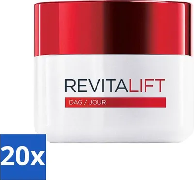 Zdjęcie produktu dla L'Oréal Revitalift Krem na zmarszczki na dzień 50 ml – opakowanie ekonomiczne – 20 sztuk
