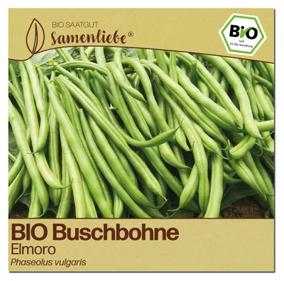 Produktbild von Samenliebe  Bohne Samen | Elmoro - fadenlos & frühe Sorte - samenfestes  Saatgut