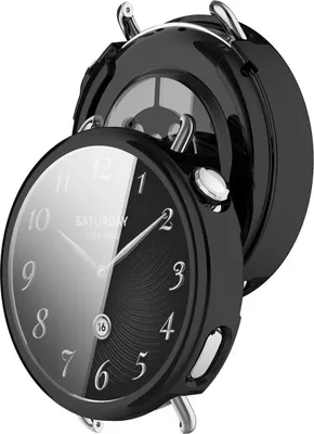 Produktbild von Schutzhülle für Xiaomi Watch S4 41 mm, Bizon Case Watch Felipe, Schwarz