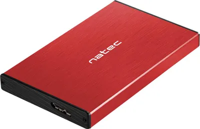 Imagen del producto de NATEC HDD-GEHÄUSE RHINO GO (carcasa para disco duro, USB 3.0, 2.5 pulgadas, color rojo)