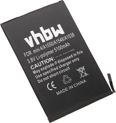 Produktbild von vhbw Akku Ersatz für Apple 020-00297, A1546 für Tablet Pad (5100 mAh, 3,8 V, Li-Polymer)
