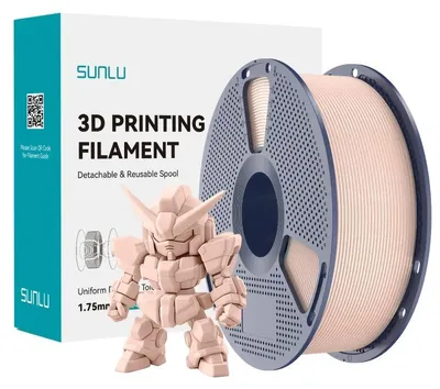 Produktbild von PLA+ 2.0 Filament - 3D-Drucker-Filament - 1,75 mm - 1 kg - Hohe Zähigkeit - Toleranz ±0,02 mm - Beige