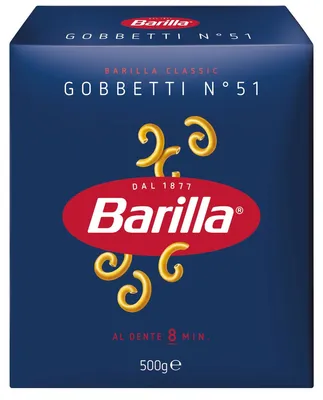 Obrázek produktu pro Barilla Gobbetti č. 051 Těstoviny z tvrdé pšenice semoliny croissanty 500g