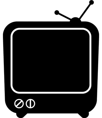 Imagen del producto de Calcomanías para pizarra – adhesivas, lavables, para pared – "TELEVISOR ANTIGUO" – 20 x 15 cm