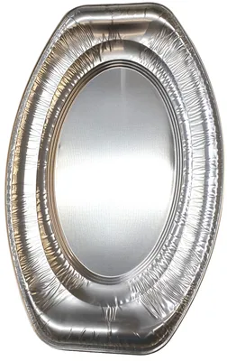 Produktbild von 10 ALUPLATTEN OVAL 54,5 cm x 35 cm SERVIERPLATTEN PLATTEN