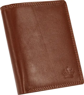 Produktbild von Geldbörse Herren Portemonnaie Echt Leder Börse Hochformat Geldbeutel Cognac RFID-Schutz MANZA®