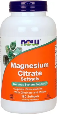 Produktbild von NOW FOODS Magnesiumcitrat 180 Kapseln