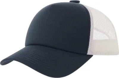 Image de Atlantis Headwear - Casquette trucker « Record-S » pour hommes/femmes unie, profil haut, matière recyclée AB762 (taille unique) (marine)