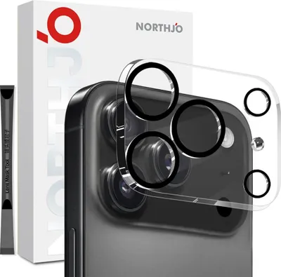 Produktbild von iPhone 17 Pro Max Kamera Objektivschutz - NORTHJO 9H Panzerglas - Transparent