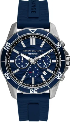 Image de Montre Armani Exchange pour homme, avec mouvement chronographe à quartz et un boîtier de 44 mm