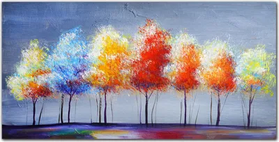 Produktbild von Coloray Bild aus Leinwand 140x70 Leinwand Dekoration - Bäume