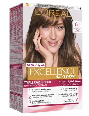 Produktbild von L'Oral Paris Excellence Creme Permanent Hair Color 6.1 Dark Ash Blonde
