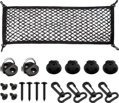 Image de Organiseur de coffre pour voiture et SUV Zakstil 90 x 30 cm avec 8 crochets, très extensible