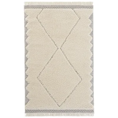 Zdjęcie produktu dla Kremowy gruby dywan shaggy boho 200x290cm