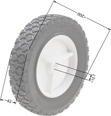 Zdjęcie produktu dla Koło jezdne kosiarki spalinowej 200mm 832HP