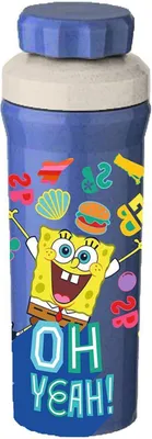 Image de KOZIOL Trinkflasche "Olli Spongebob" 500 ml blau 114223 4002942703854