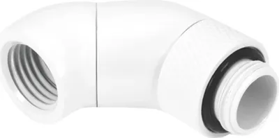 Produktbild von Alphacool 17628, Wasserblock, Messing, Weiß, 1/4", 45°, 30 mm