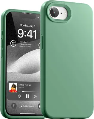 Image de Housse en silicone Mercury pour Apple iPhone 16e vert
