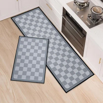 Produktbild von Rutschfeste Küchenmatten Set von 2, Waschbar und Wasserabsorbierend