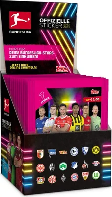 Produktbild von Topps Bundesliga Sammelsticker 2022/23 - 1 Display (50 Tüten)