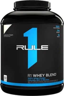 Zdjęcie produktu dla Rule1 R1 Whey Protein (5lbs) Vanilla Ice Cream - Białko - Mieszanka białek serwatkowych