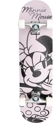 Imagen del producto de Patinete de Disney Minnie Mouse, perfecto para aceras y parques. Dimensiones: 79x20x12 cm