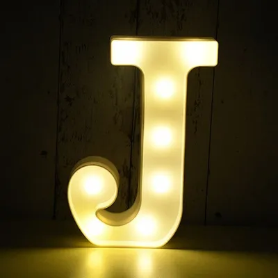 Produktbild von LED svietiace písmeno 3D, 22 cm písmeno J