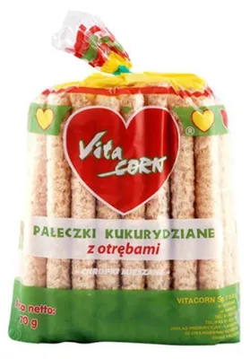 Pałeczki kukurydziane z otrębami 70 g