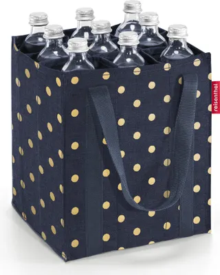 Obrázek produktu pro reisenthel bottlebag taška na láhev nákupní taška metallic dots blue ZJ4117