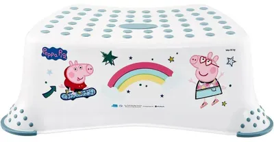 Image de keeeper 1843151919400 keeeper kids tabouret marchepied tomek "Peppa Pig", blanc nordique