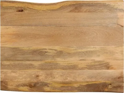 Produktbild von Tischplatte mit Baumkante 90x80x2,5 cm Massivholz Mango
