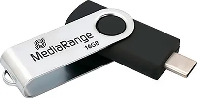 Image de MediaRange MR1951 MediaRange USB-Stick schwarz, silber 16 GB