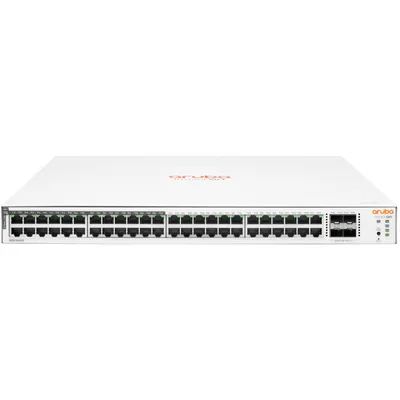 Immagine prodotto di HPE Aruba Switch 1830 48G 4SFP 48xGBit/4xSFP (24xPoE/370W) JL815A Aruba Instant On