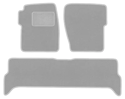 Productafbeelding van Velours automatten voor Land Rover Discovery II 1998-2004 – 3-delig, grijs, op maat – Wielganizator OSLO