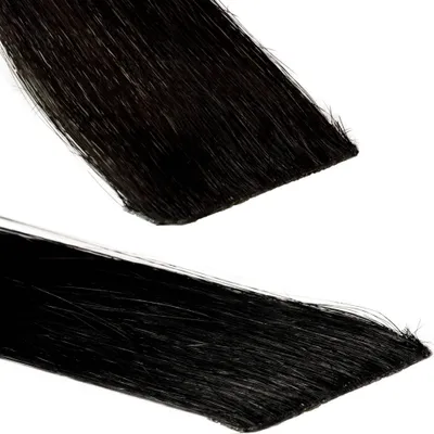 Produktbild von hair2heart Invisible Tape Extensions Ľudské vlasy Premium - 10 pások 60cm 4/0 stredne hnedé