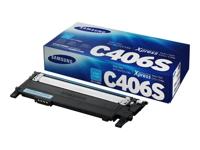 Obrázok produktu pre Samsung Azúrová originálna tonerová kazeta CLT-C406S, 1000 strany, Azúrová, 1 kusov
