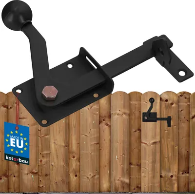 Immagine prodotto di KOTARBAU® Catenaccio 150 mm acciaio verniciato a polvere nero serratura catenaccio gancio per cancello catenaccio catenaccio porta catenaccio cancello giardino serratura catenaccio scorrevole catenaccio chiudiporta cancello giardino scrocco