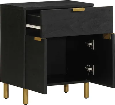 Obrázek produktu pro vidaXL Noční stolek černý 50x33x60 cm materiál na bázi dřeva