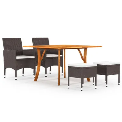Produktbild von 5-tlg. Garten-Essgruppe Braun