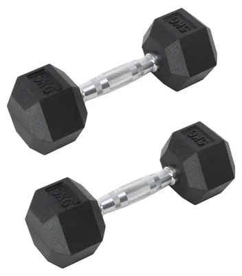 Obrázek produktu pro Šestihranné závaží, s gumovým povrchem, 5 kg kus