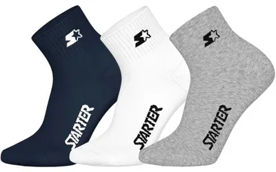 Obrázek produktu pro Starter 3pk Quarter Socks (46) 39/42 Navy/White/Grey