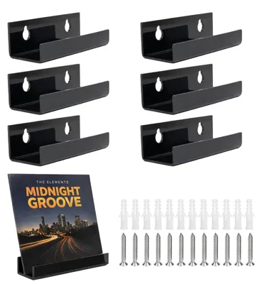 Imagen del producto de Soporte de pared para discos de vinilo, juego de 6 unidades, color , para discos de vinilo
