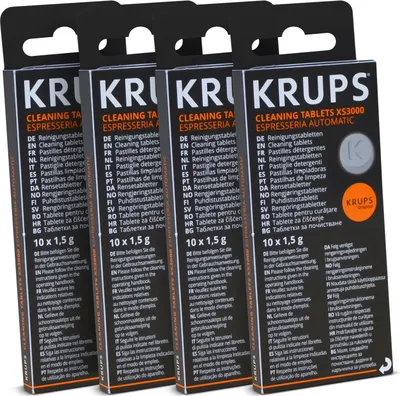 Produktbild von Krups XS300010 Reinigungstabletten Tabletten Set 4x10 Stk für Kaffeevollautomat Espresseria