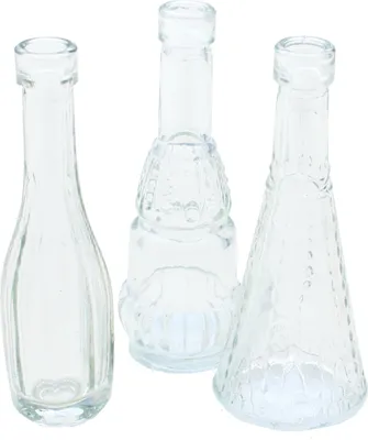 Produktbild von Deko-Glasflaschen 12 Stück H 12 cm