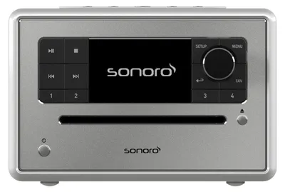 Produktbild von Sonoro ELITE, Digital, DAB, DAB+, FM, Spieler, CD, CD-R, CD-RW, Abspielen/Pause, Skip down, Skip up, Stopp, Vorderseite